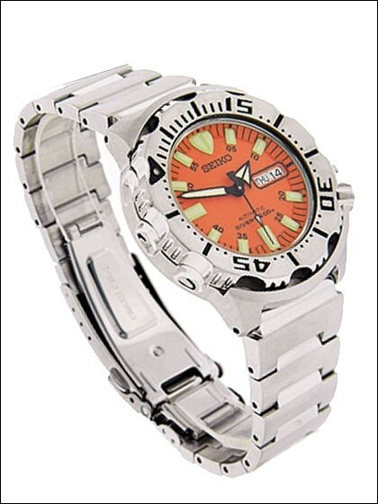 Seiko Orange Monster Automatic Dive Watch, Stainless Steel Bracelet # SKX781K1