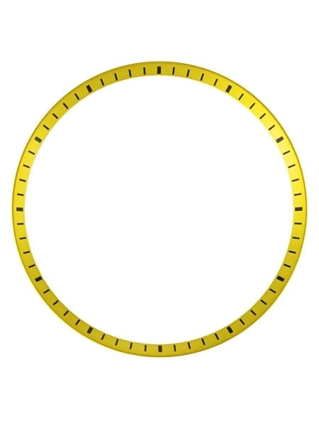 Matte Yellow Chapter Ring for Seiko SKX007, SKX009, SKX011 watches