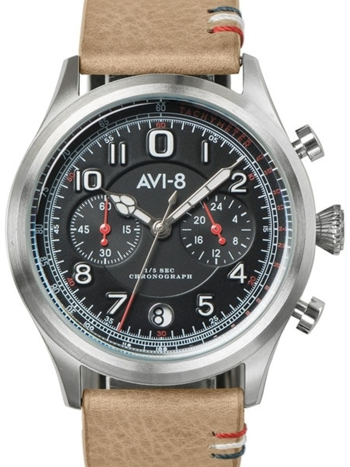 AVI-8 Aviator Pilot Quartz Chronograph Watch #AV-4054-02