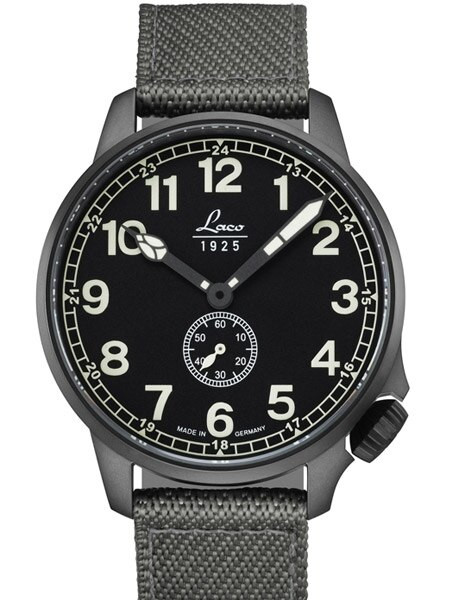 Laco JU-52 Type C Dial Automatic Pilot Watch, Sapphire Crystal #861908