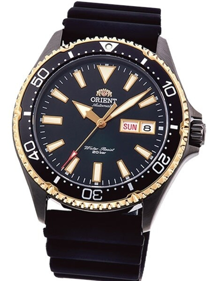 Orient RA-AA0005B19A Kamasu Automatic Dive Watch with rubber dive strap