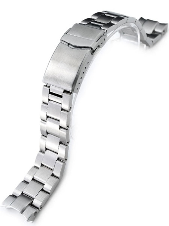 Strapcode 20mm Super-O 3D "Boyer" Stainless Steel Watch Bracelet for Seiko Alpinist SARB017, V-Clasp #SS201820B065