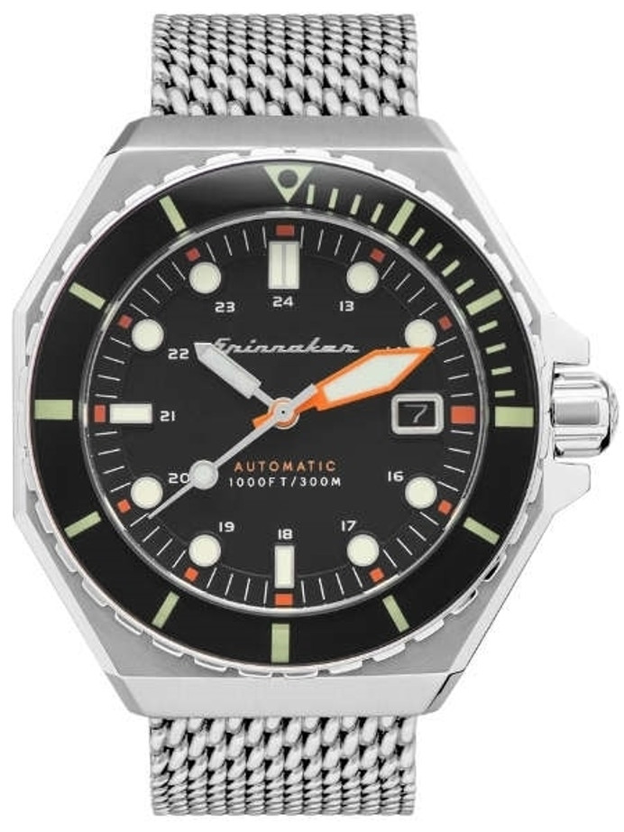 Spinnaker Dumas Automatic 300 Meter Dive Watch with Stainless Steel Mesh Bracelet #SP-5081-11