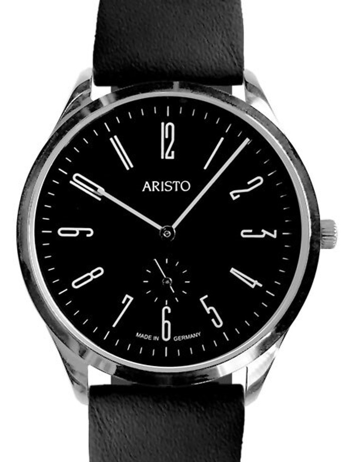 Aristo Bauhaus Style Watch with Swiss Ronda Quartz Movement #4H193