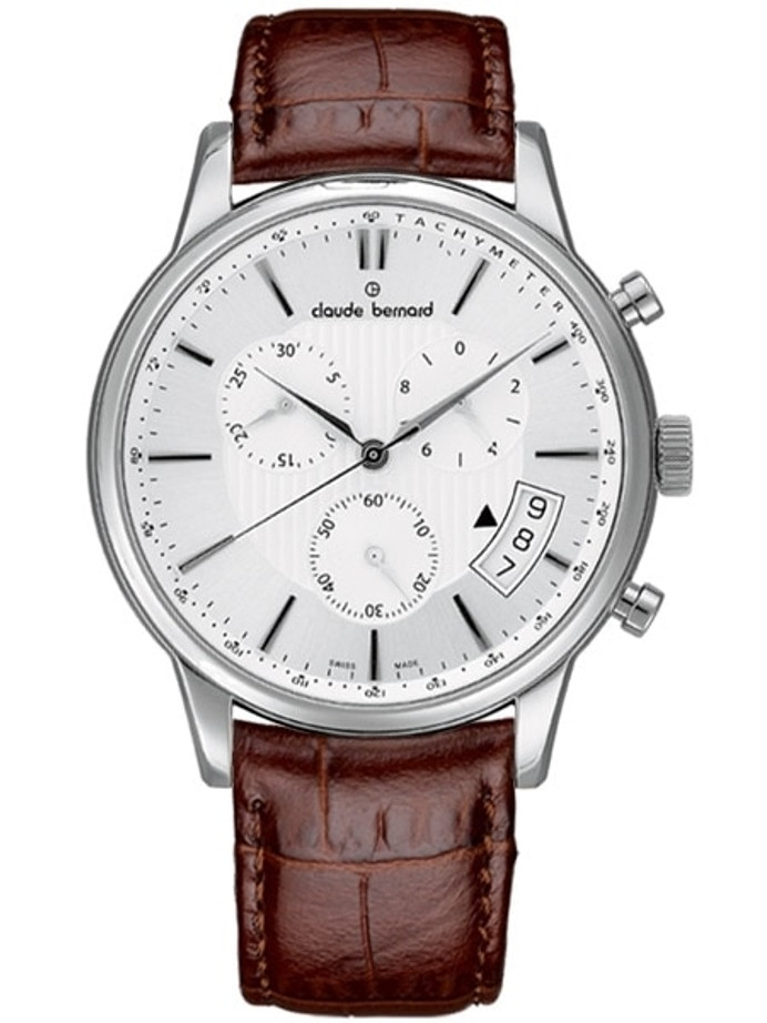 Claude Bernard Classic Open Date Chronograph Watch with Sapphire ...