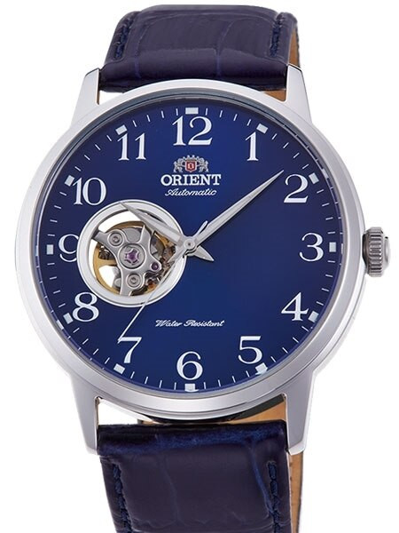Orient Open-Heart Automatic Watch with Hand Wind and Hacking #RA