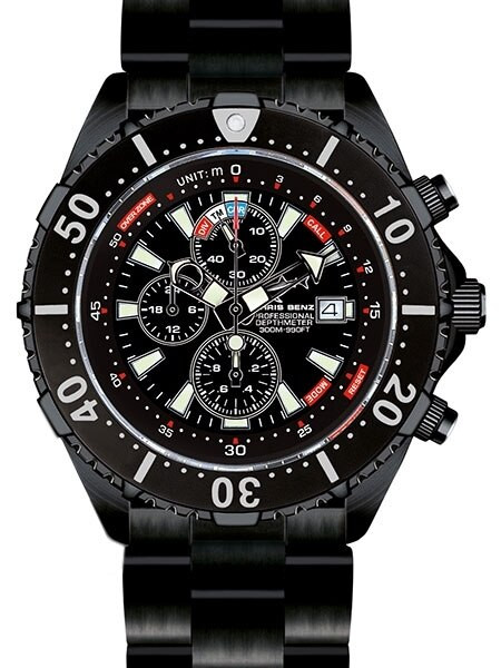 Chris Benz 300 Meter, Black Edition Professional Depth Meter Dive