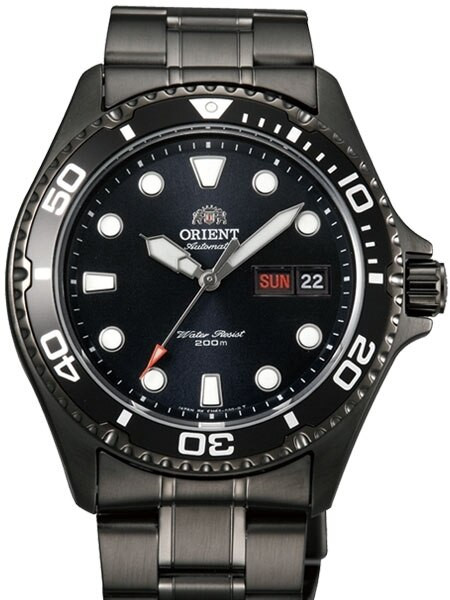 オリエント RAY RAVEN II レイ レイブン自動巻き 黒 ORIENT Orient Ray Raven II Black PVD Automatic Dive Watch with Black PVD