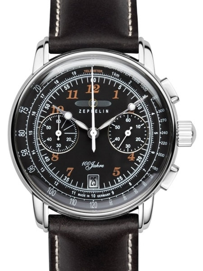 Graf Zeppelin Chronograph watch with sixty minute timer #7674-2