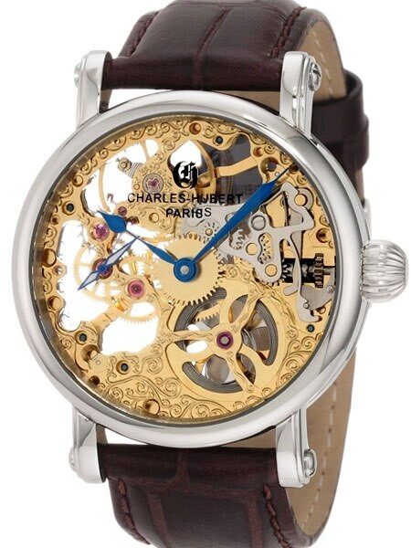 ウッドスカルプチャー/70‘sビンテージ Charles Hubert Premium Collection Skeleton Mechanical Hand Wind