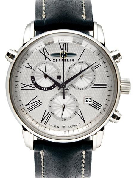 Graf Zeppelin Chronograph Watch with Alarm Funcition, Domed