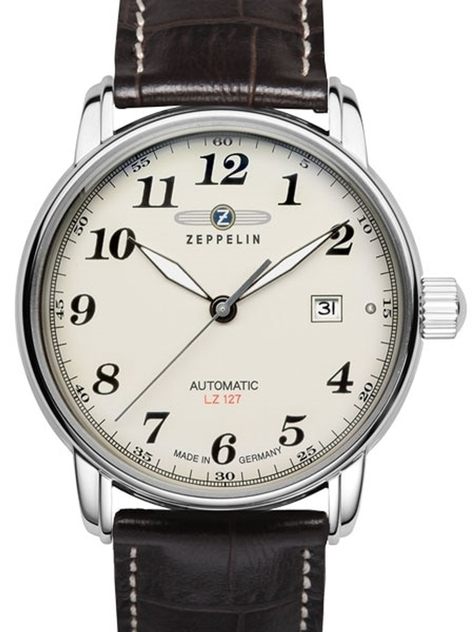 さ Graf Zeppelin Automatic, Date Watch with Black Arabic