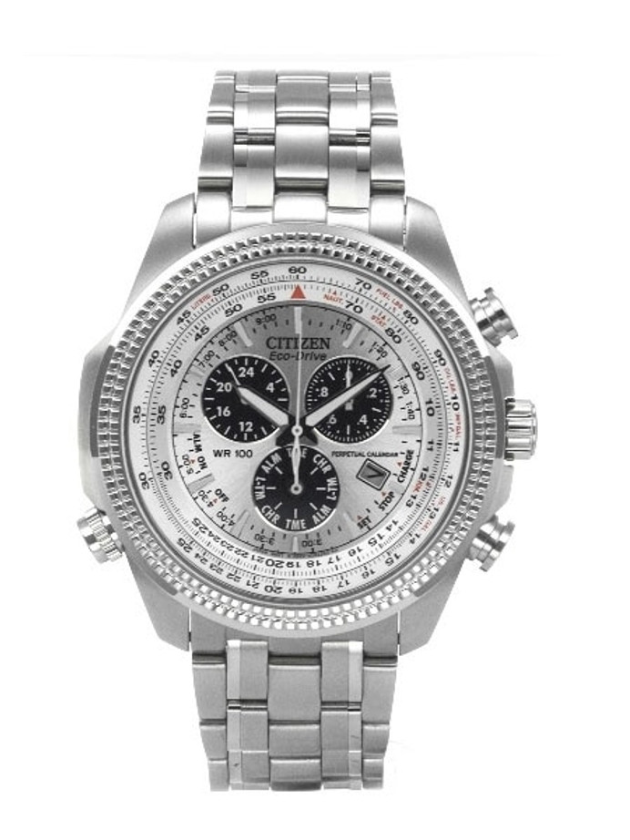 Citizen Perpetual Calendar Watch with Chronograph and Alarm #BL5400-52A