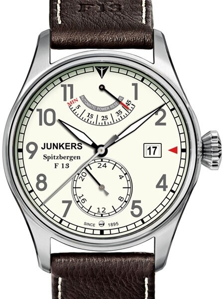 Junkers Spitzbergen F13, Power Reserve Automatic, Luminous Dial