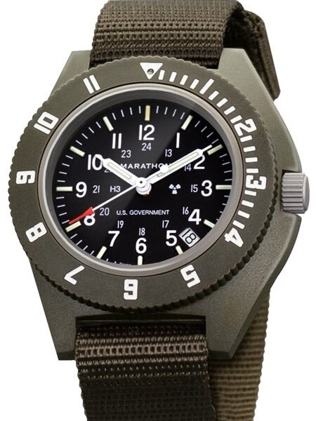Marathon Swiss Quartz Navigator Pilot Watch with sapphire crystal