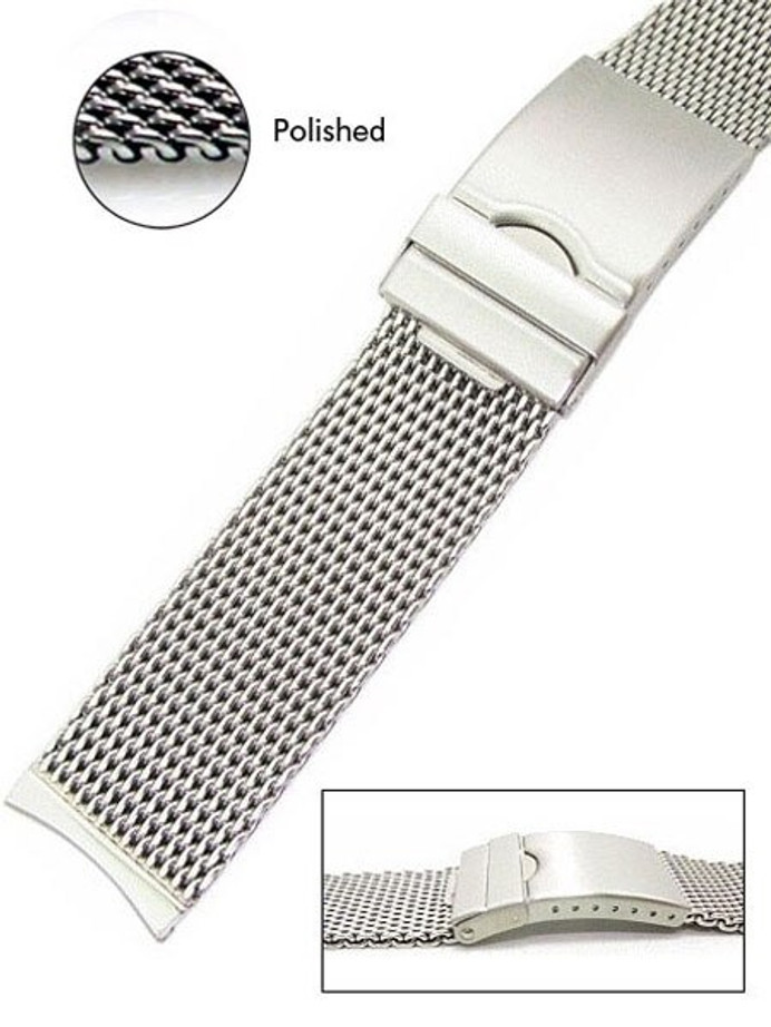 Vollmer Polished Mesh Bracelet #99464H4C (24mm)