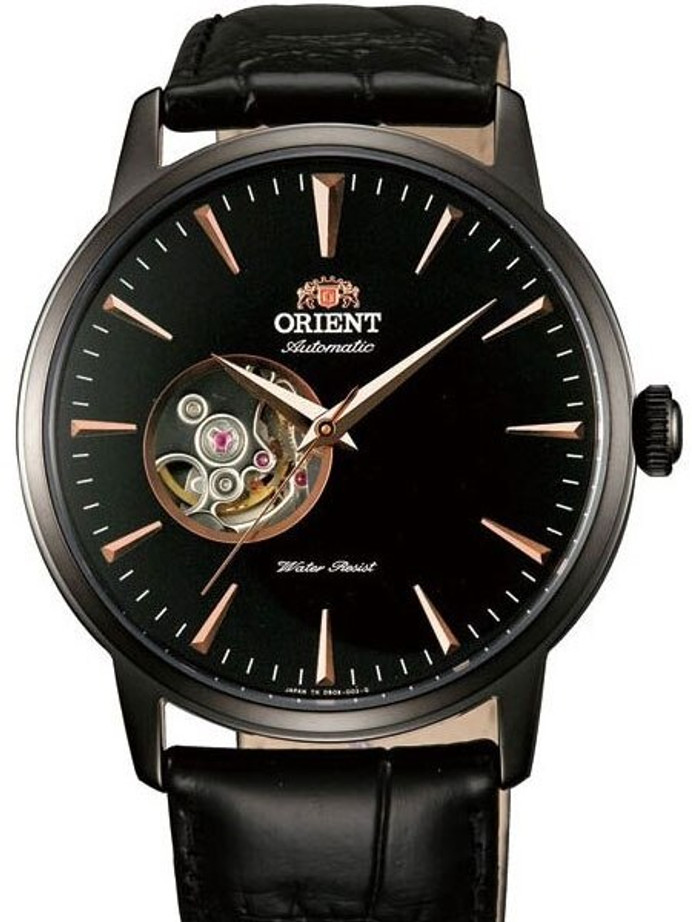 Orient FAG02002W0 Esteem II Automatic Semi-Skeleton Brown Leather Men's  Watch | eBay