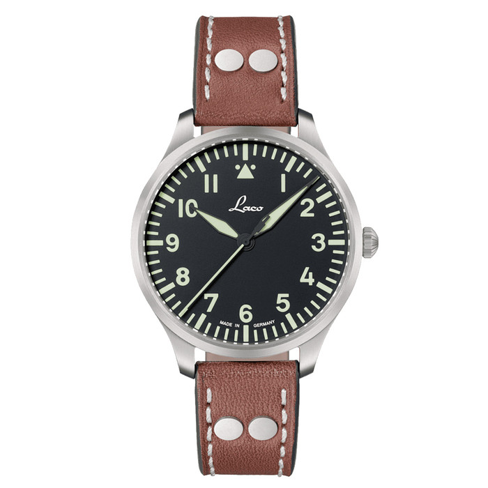 Laco Genf 40mm Pilot Quartz Watch #861807 zoom