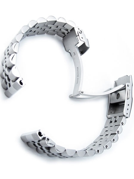 Strapcode Stainless Steel Jubilee Bracelet with Straight Ends # ...