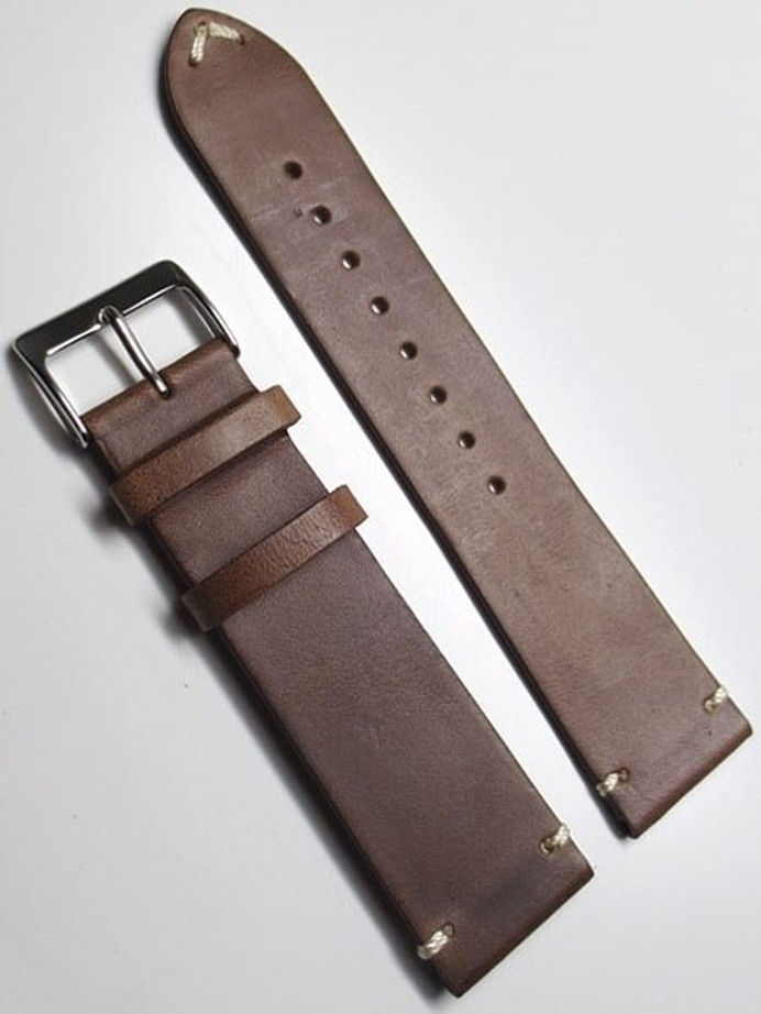 Horween Chromexcel Brown Calfskin Leather with Matching Lining and Hand ...