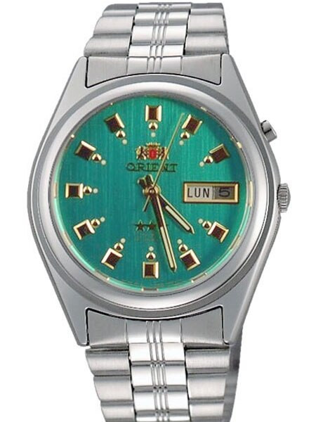 Orient Automatic Watch with Green Dial and Stainless Steel - Main Image