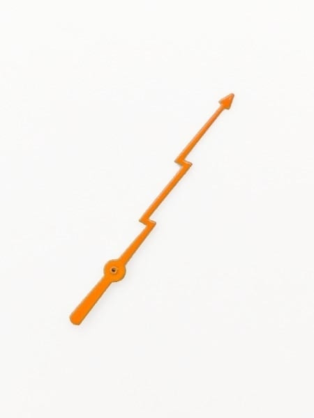Lightning Bolt Seconds Hand in Orange Color #H06