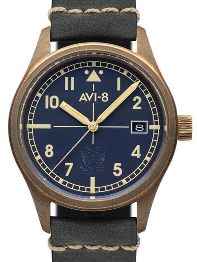 AVI 8 Aviator Pilot Automatic Watch with 39mm Bronze Case AR