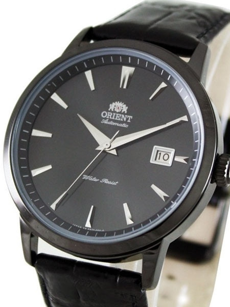 Orient Symphony Automatic Dress Watch with Black Dial, Black PVD Case # ER27001B