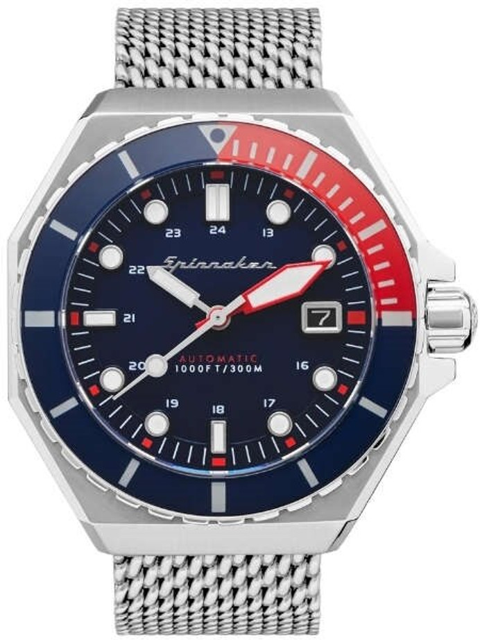 Spinnaker Dumas Automatic 300 Meter Dive Watch with Stainless Steel Mesh Bracelet #SP-5081-66