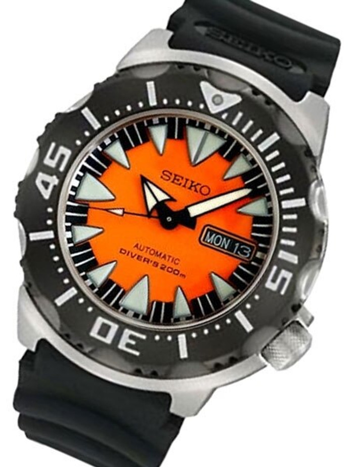 Seiko 2nd Generation Orange Monster with new 24-Jewel Automatic Movement  #SRP315K1