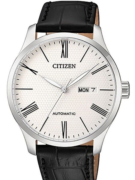 Citizen Automatic Watch with Black Leather Strap #NH8350-08A