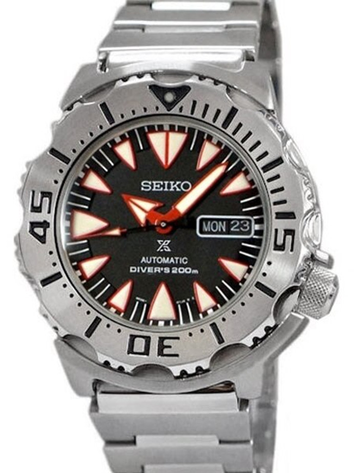 Seiko 2nd Generation Black Red Monster with new 24 Jewel Automatic