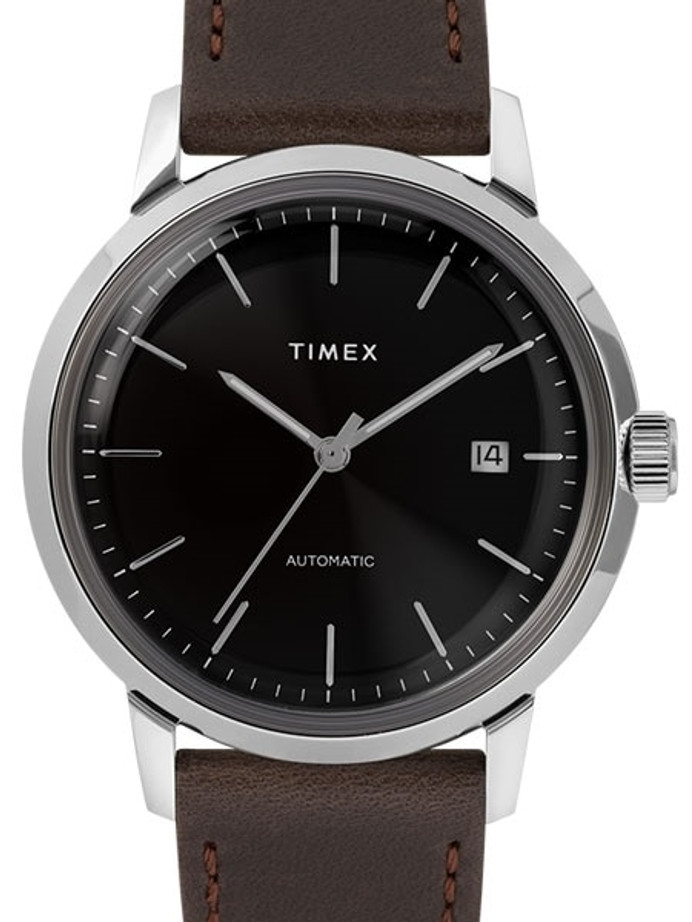 Timex 40mm Marlin 21-Jewel Automatic Watch with Black Dial #TW2T23000ZV