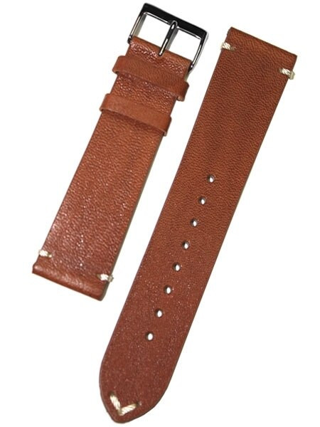 Horween Vintage Style Honey Brown Calfskin Leather with Matching