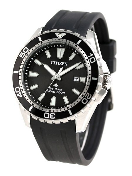 Citizen Eco-Drive Promaster Black Dial Dive Watch #BN0190-15E
