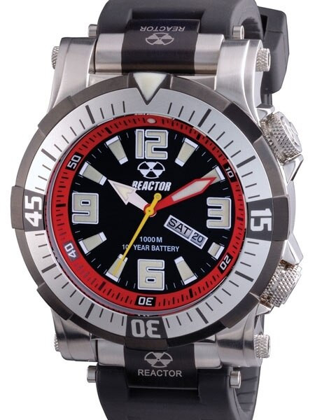 Reactor Poseidon SS 1000 Meter Dive Watch with SuperLuminova