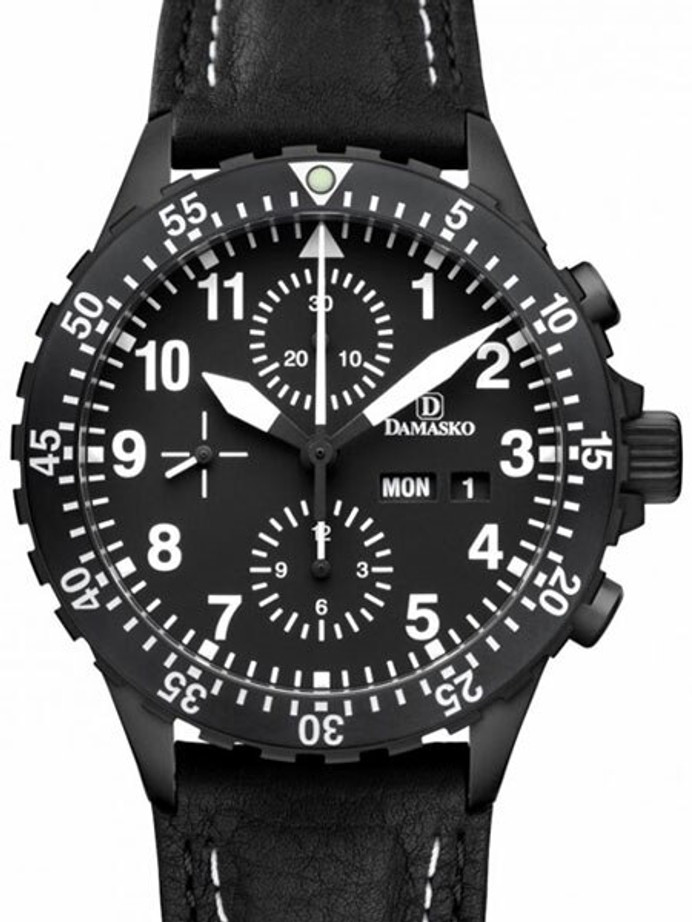 Damasko Swiss Valjoux 7750 Chronograph with 60 Minute Dive Bezel #DC66BK