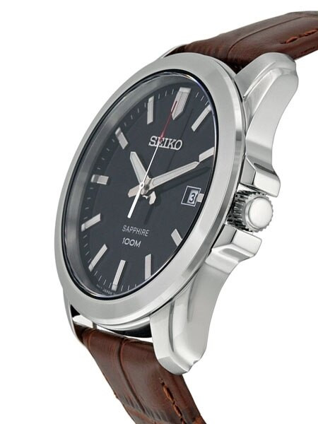 Seiko Quartz Watch with 41mm Stainless Steel Case and luminous Hands and  Markers #SGEH49P2
