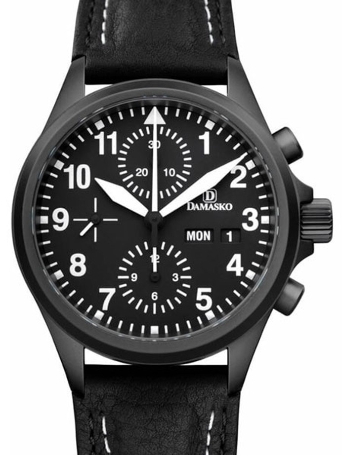 Damasko Swiss Valjoux 7750 Chronograph with a 60-Minute Stopwatch and 12-Hour Totalizer #DC56BK