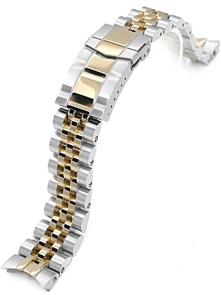 Strapcode Two-Tone ANGUS Jubilee Bracelet for Seiko Alpinist