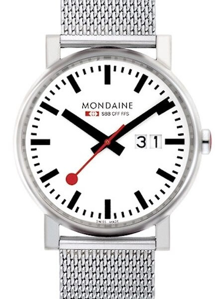 Mondaine Railways EVO Quartz Dress Watch with Large Date