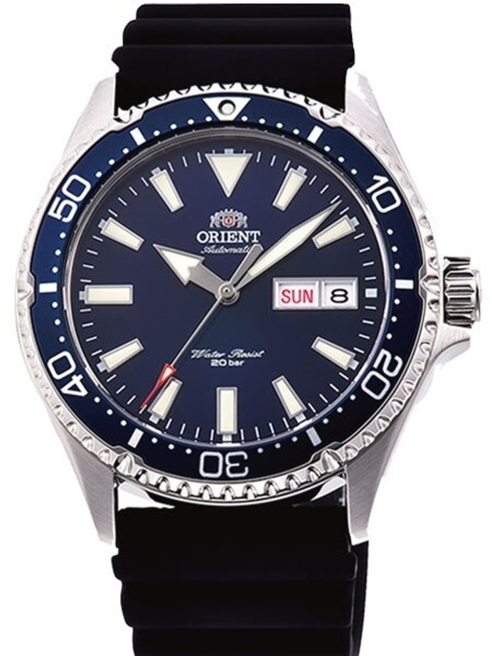 Orient Kamasu Blue Dial Automatic Dive Watch with Sapphire Crystal #RA-AA0006L19A