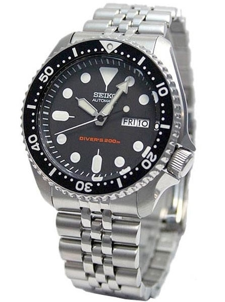 Seiko Automatic Dive Watch with Stainless Steel Bracelet #SKX007K2