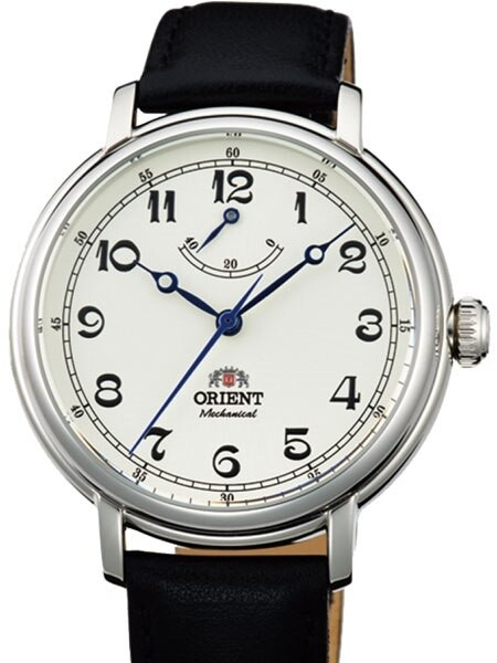 Orient Monarch Manual Winding Watch with White Dial, Stainless Steel