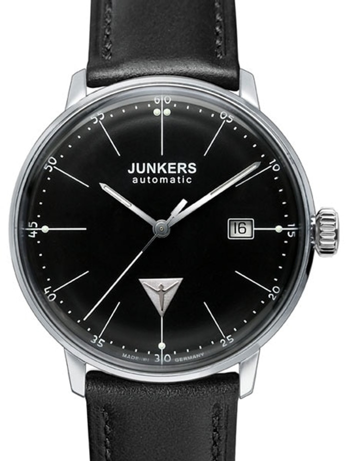 Junkers Bauhaus Swiss Automatic Watch with Domed Hesalite