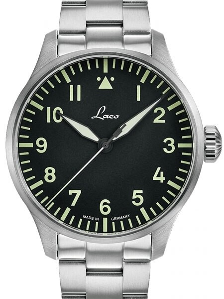 Laco ROM Type A Dial Automatic Pilot Watch, Stainless Steel