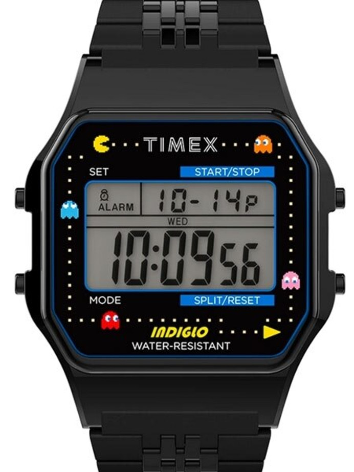 Timex T80 x PAC-MANâ„¢ Digital Chronograph Alarm Watch with