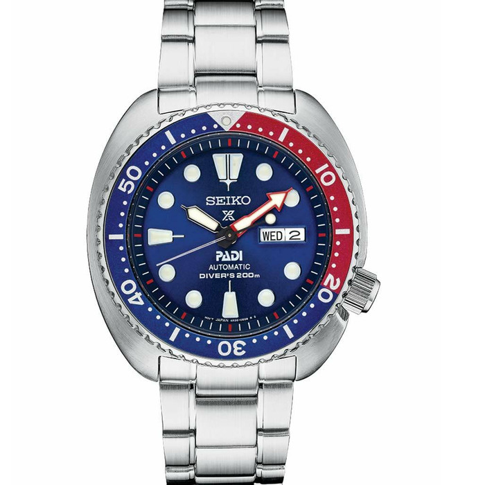 Seiko Special Edition PADI Prospex Solar Dive Watch with Blue Dial and  Stainless Steel Bracelet #SNE549