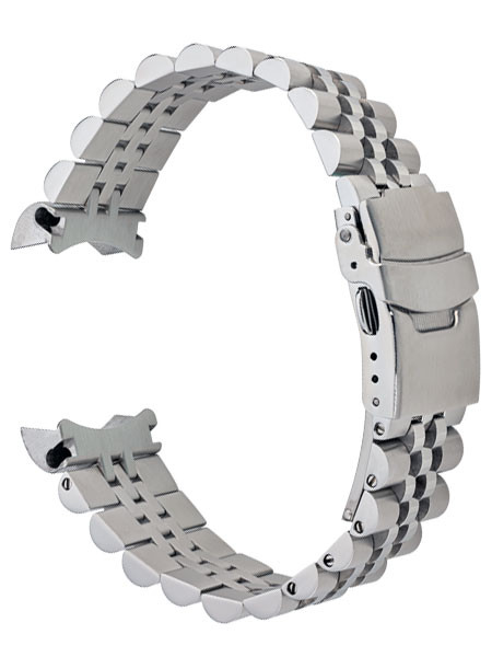 Islander 22mm Brushed Solid-Link Watch Bracelet for Orient Mako 2