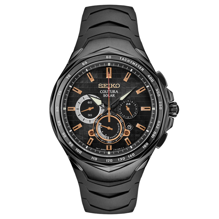 Seiko Radio-Controlled, Solar Powered Chronograph Watch with 45mm Two-Tone  Stainless Steel Case #SSG010